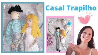 🌹DIY Bonecos com Trapilho - Tutorial casal em fio de malha | DIY Dolls🌹