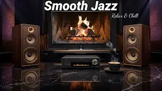 Smooth Jazz Fireplace Ambience 🎷🔥 | Cozy Lounge Music for Relax & Unwind