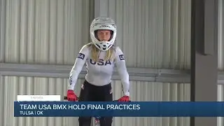 Team USA BMX holds final practices before Olympics