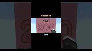 Thank You So Much For 200 Subscribers!! | #shorts #minecraft #pixelart
