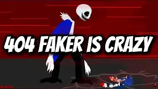 они на него напали, чтобы проиграть - Faker!404 Sans против всех Sonic.Exe || (Stick Nodes) реакция