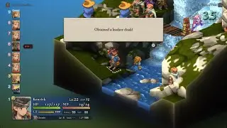 Zeirchele Falls: Free Ovelia Pt.2 (Treasure: Leather Cloak) | Tactician Mode | FFTTIC PS5