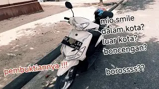 konsumsi bahan bakar mio smile. luar kota. dalam kota. boncengan.. Mio boros bensin ??
