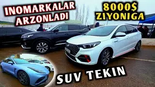 INOMARKALAR NAMANGAN MASHINA BOZORIDA ARZONLAB KETDI. ARIZO TIGGO JETOUR Z70 PLUS NETA KIA SONET.