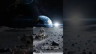 Epic Earthrise from the Moon 🌍 | 15s Cinematic Space