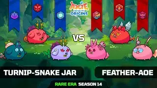 TURNIP-SNAKE JAR vs FEATHER-AOE | SEASON 14 | AXIE INFINITY ORIGINS