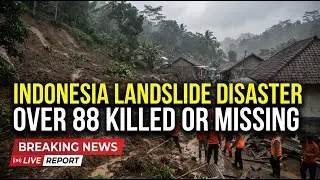 the landslide in Indonesia... More than 88 people killed or missing