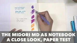 The Midori MD A5 notebook - a close look, paper test