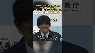 Japanese Meteorological Agency Official Apologizes for Incorrect Earthquake Information