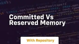 Committed vs reserved memory