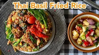 THAI BASIL FRIED RICE - Easy Thai Food | Su's Cookbook