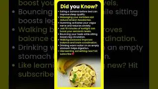 Why is it good to eat banana before sleep?