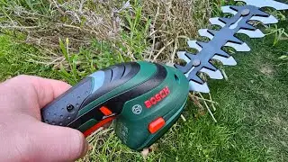 Bosch Cordless Edging Shear Set Isio - Unboxing and testing