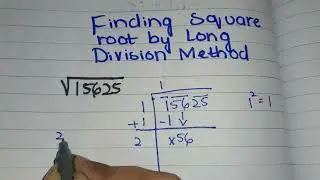 Finding Square root  by Long Division Method  #viralvideo#squarerootbydivisionmethod