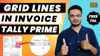 Grid Line TDL For Tally Prime - New Grid Line TDL - Print Lines On Invoice