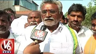 Farmers Protest Against Fake Seeds Sale In Adilabad, Demands Govt To Take Action On Traders | V6News