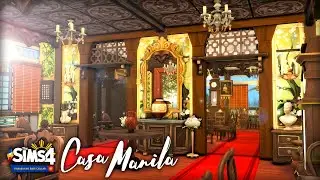 Casa Manila 🇵🇭⛲ (PART 2) | The Sims 4 Speed Build | No CC #KababayanSimsCollab