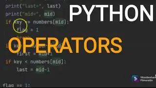 PYTHON | OPERATORS #pythonoperators #cbse