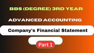 Company's Financial Statement - Advanced Accounting -  Degree 3rd Year