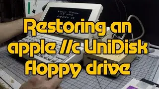Adventures in Retrocomputing Episode 27 - Apple IIc UniDisk 3.5 floppy drive cleaning and refurbish
