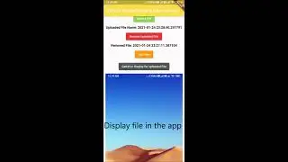Flutter app screen for performing CRUD operation on aws s3 bucket