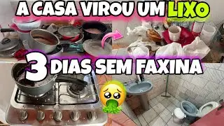 3 DIAS SEM FAXINA! A BAGUNÇA Venceu..Mas Eu Venci a FAXINA!