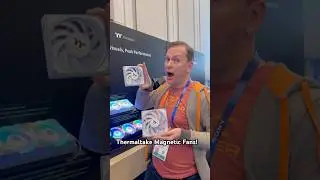THEY'RE MAGIC! Crazy Magnetic PC Fans!! Thermaltake CES 2025