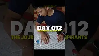 Day-12 of [JEE Preparation 📝] IIT jee Motivation| #jeemotivation