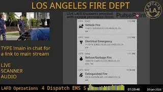 19-Jan-2026 // LAFD Los Angeles Fire Department SCANNER Radio ARCHIVE // FIRE & EMS // LA CAPTAIN
