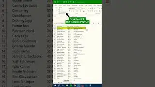 Format Painter in Excel ‼️ #shorts #excel #computer #formatpainter
