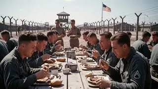 AXIS POWs COULDN'T BELIEVE THEY GAINED WEIGHT IN AMERICAN PRISON CAMPS