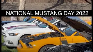 200+ MUSTANGS!   2022 National Mustang Day in Felton, CA!