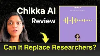 AI Voice Interviewer conducts User Research Interview | Exploring Chikka AI features