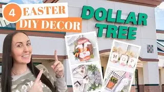 4 EASTER DIYS FROM DOLLAR TREE | EASY DOLLAR TREE EASTER DIYS | RUSTIC EASTER DIYS | EASTER DIYS 22'