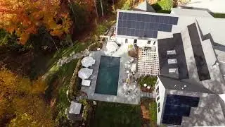 Autumn Pool Aerial