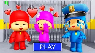 SECRET UPDATE | RED POCOYO FALL IN LOVE WITH GIRL POCOYO? BARRY'S PRISON RUN! #roblox #obby