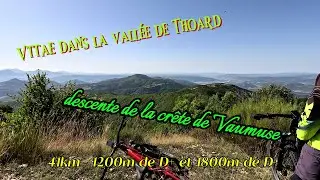 Descente de la crête de Vaumuse depuis Mélan jusqu'au Mallemoisson