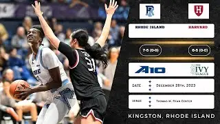 Rhode Island vs Harvard | NCAA Women's Basketball | 12.28.23