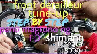 how to install shimano ultegra r8000 front derailleur | how to adjust/tune-up shimano ultegra r8000