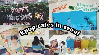a day in seoul 🇰🇷 ATEEZ whosfan cafe, YANGYANG & JONGHO birthday cafe events