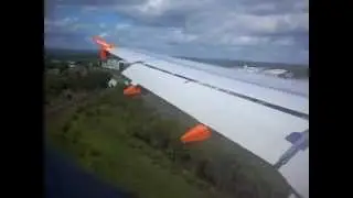 Easyjet G-EZUT From Palma Landing At newcastle