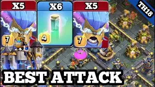 Th18 super yeti + invisibility spell attack strategy I best th18 attack strategy coc