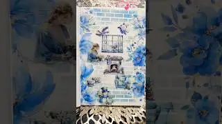 winter wonderland journal ❄️❄️⛄️☃️#30dayschallenge #diy #scrapbooking #asmr #journaling #asmrsounds