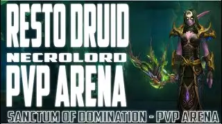 Resto Druid Necrolord PVP Arena 9.1- Necrolord  - 1st time Arena Just a Low CR