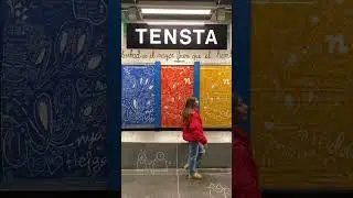 Stockholm metro station/ Tensta #stockholm #travel #sweden #stockholmlive #art #touristattractions