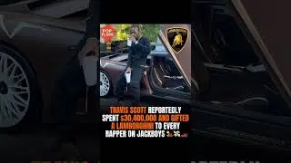 Travis Scott Drops $30 Million and Hands Out Lambos to All Artists on Jackboy! #travisscott #shorts