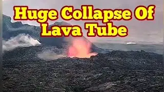 Huge Collapses In Erupting Iceland Volcanoes