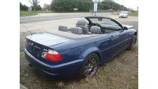 2002 BMW M3 Convertible Salvage Rebuildable