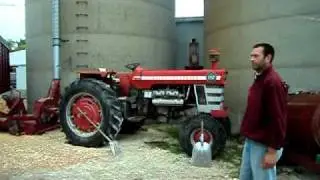 Massey Ferguson 1150 filling silo part 1
