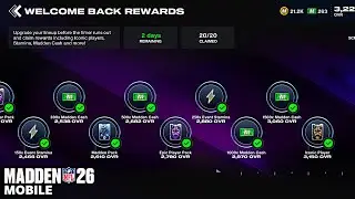 HOW I COMPLETED THE WELCOME BACK REWARDS ALREADY IN MADDEN MOBILE 26 